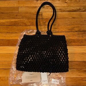 Clare V Black Knotted Tote